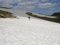 Snow on the trail - in July